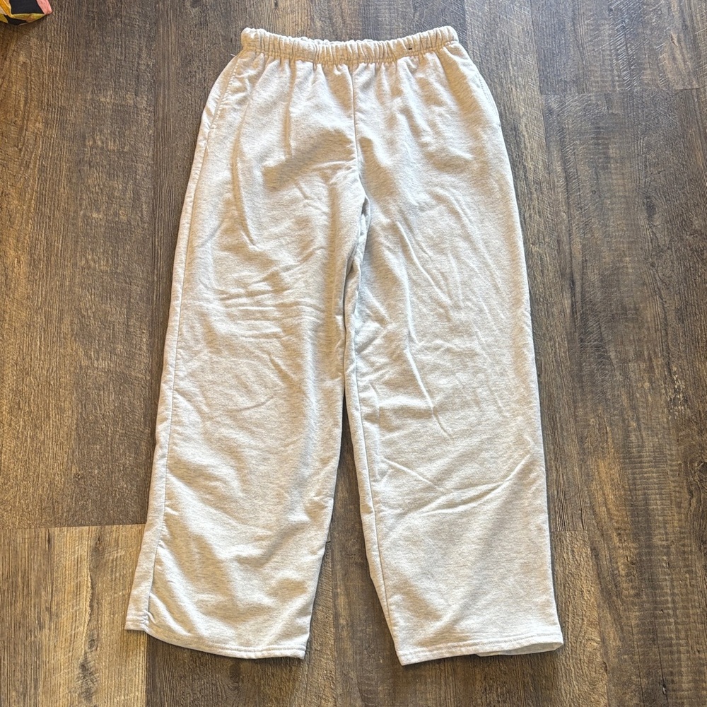 Women's Wide‎ Leg Gray Pants